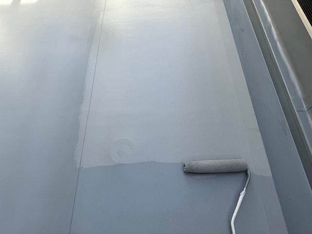 ベランダトップコート塗り替え